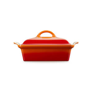 Le Creuset Volcanic Stoneware Deep Square Dish with Lid 23cm